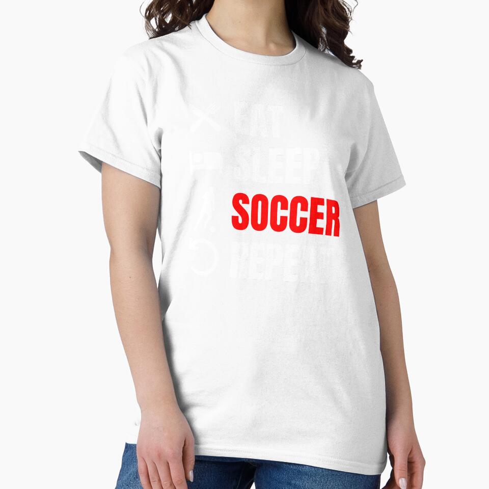 Eat Sleep Soccer Repeat Red by Web CreationsNL