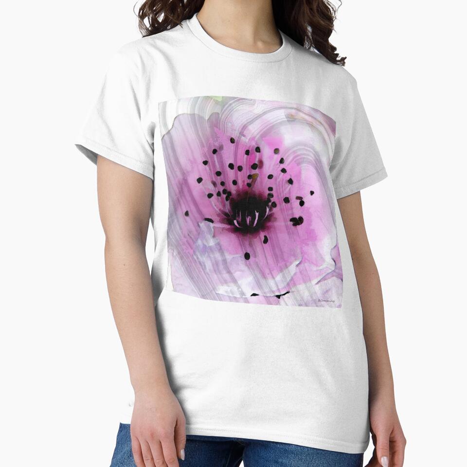 Pink Marbled Cherry Blossom Art - Sharon Cummings Artist by Sharon Cummings Art