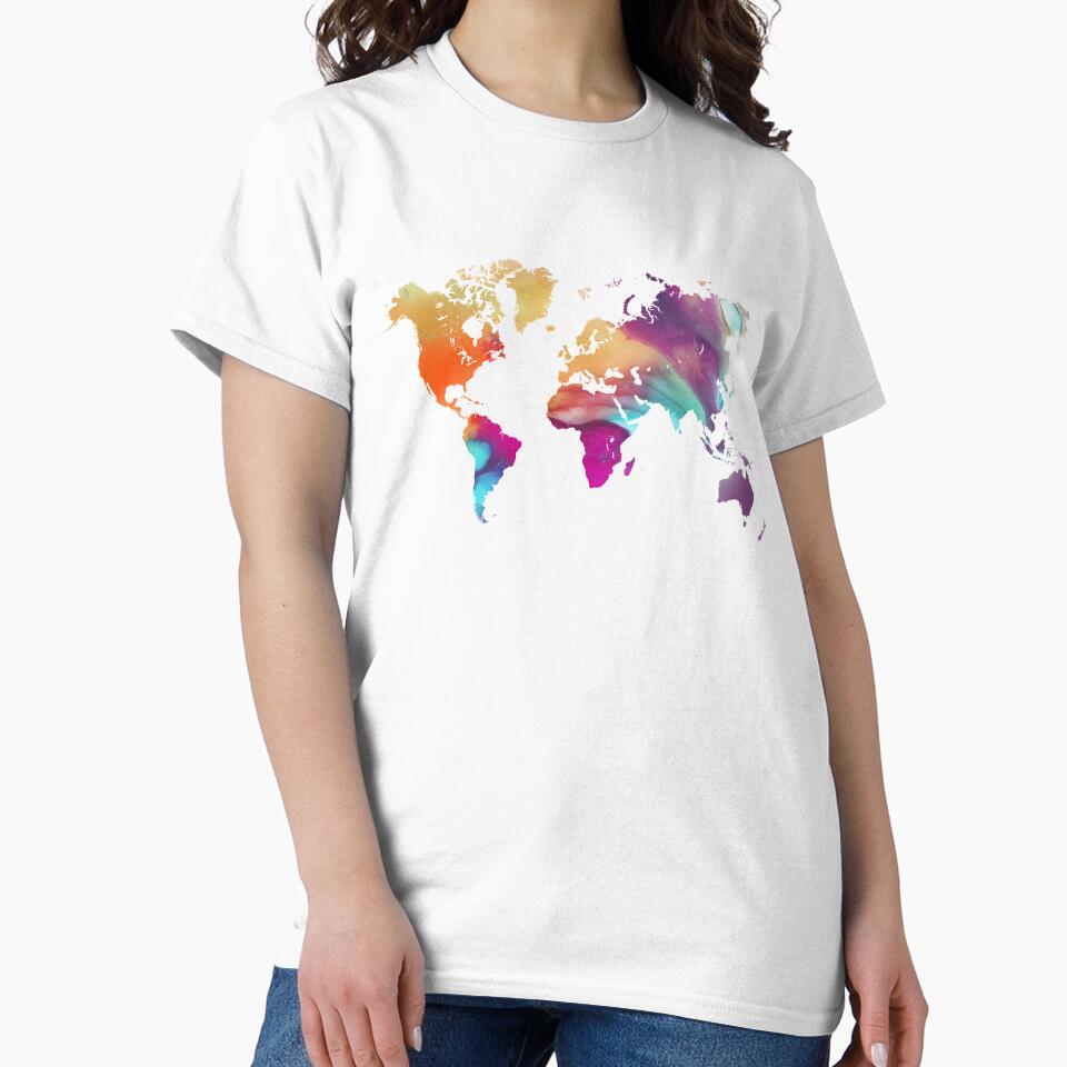 World map watercolor #map #worldmap by JBJart