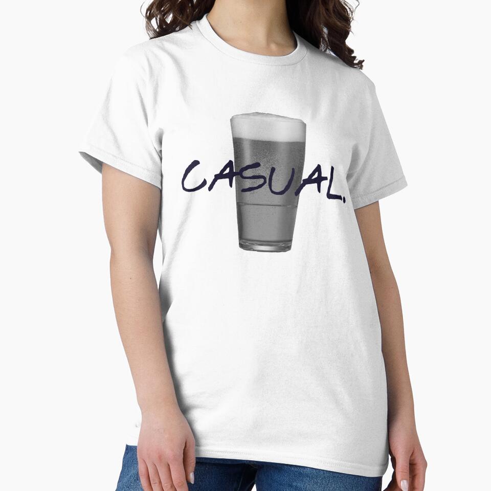 Football Casual Beer T Shirt by Jamesf37