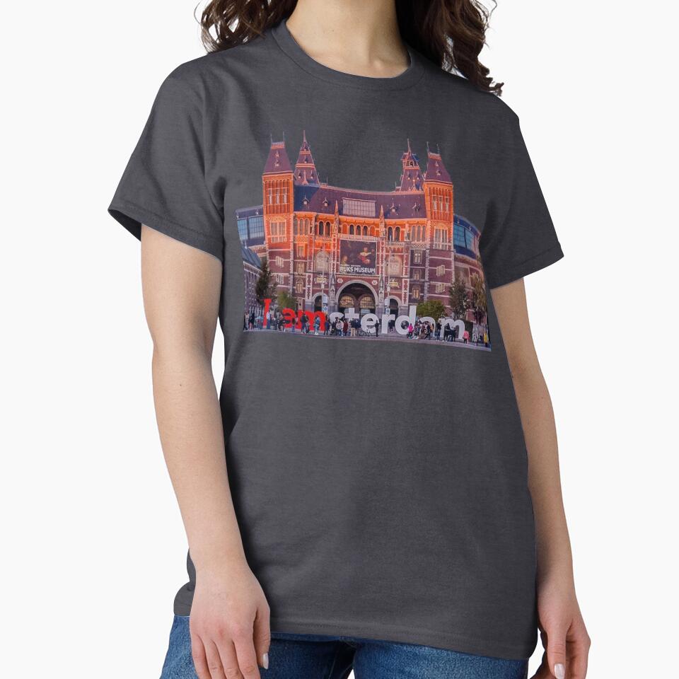 Amsterdam Aesthetic T-Shirt | Vintage City Design | Travel Lover Tee by MedCanvas
