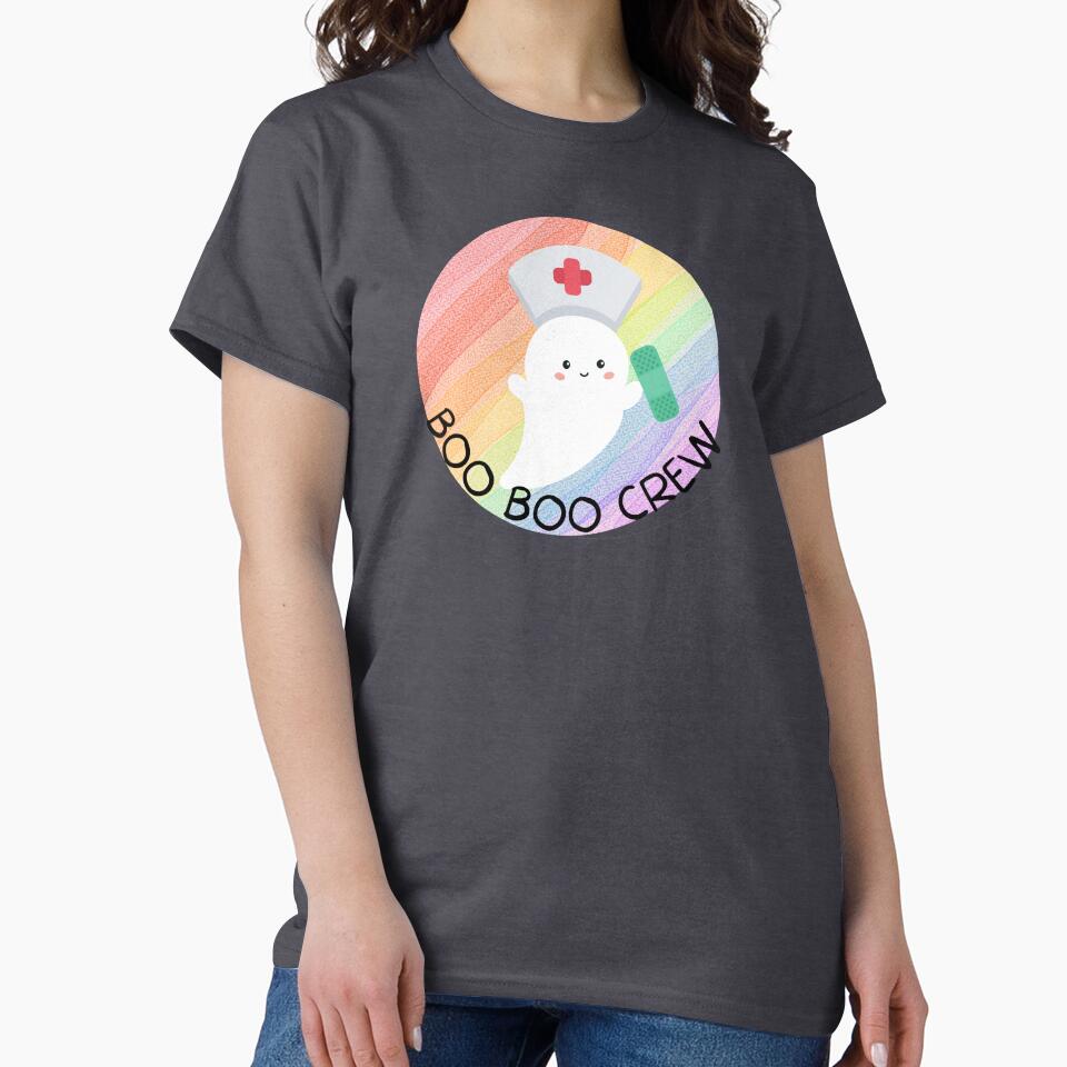 Boo Boo Crew Nurse Ghost Halloween by ZazzyPumpkin