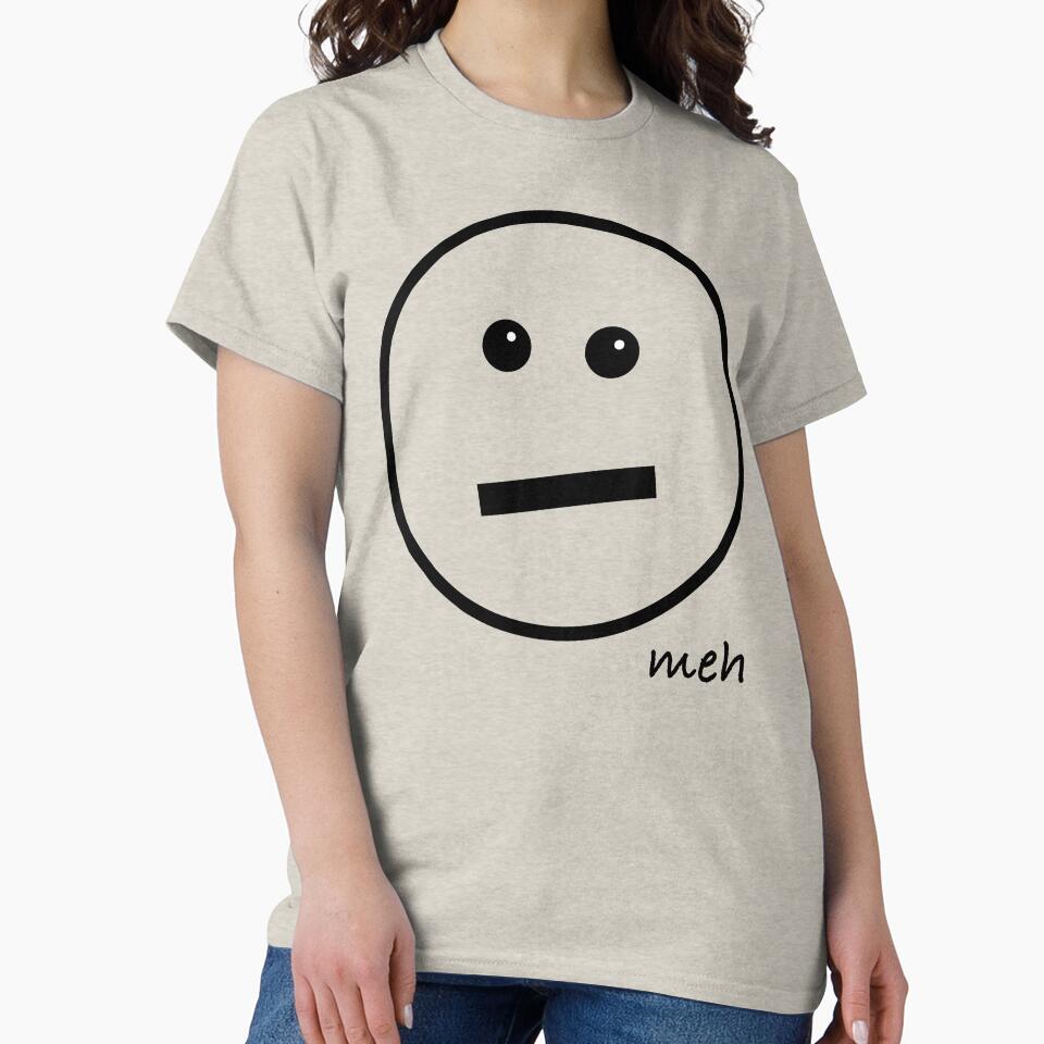 Meh Face - Oversized by Whoopsidoodle