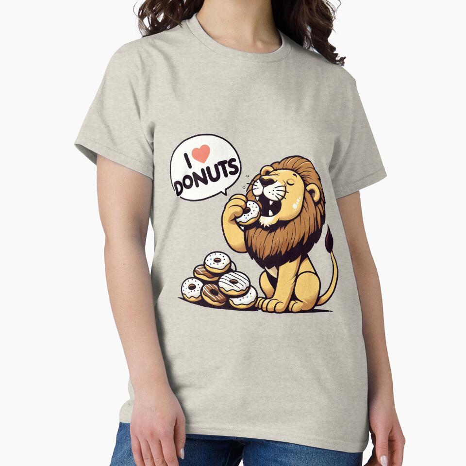 I Love Donuts Lion by LemuellTrends
