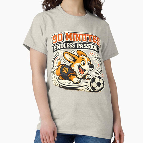 90 MINUTES. ENDLESS PASSION. – Funny Corgi Soccer Chase Vintage Mascot Illustration by  Artistry in Motion by MADsrecreation