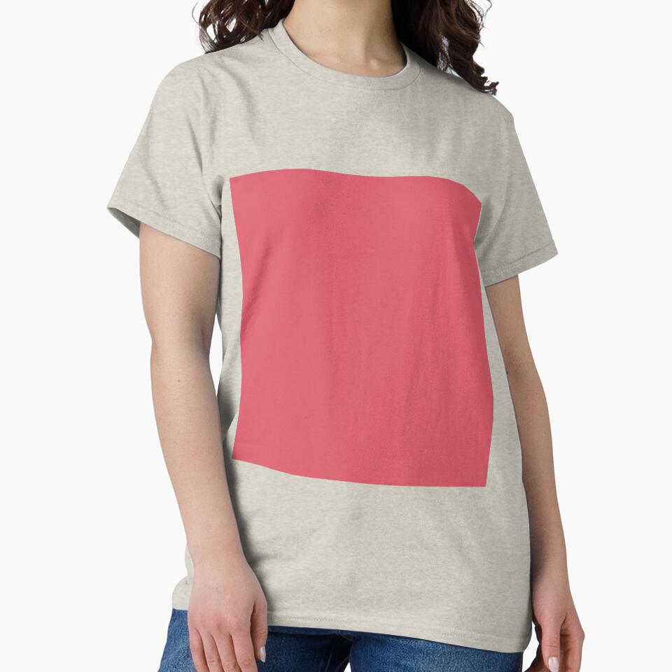 Plain Solid Color Coral Red Pink Vivid Pink Magenta  (C10 M80 Y50) by mimihuang creations