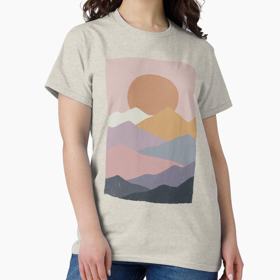 Mountain Sunset Vintage. by EunsooLee