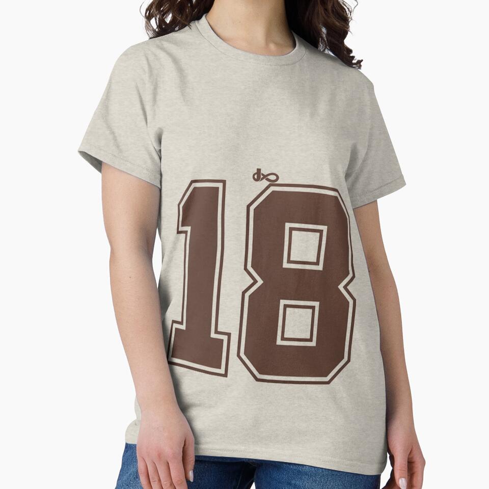 Oversized Streetwear Jersey T-Shirt | Number 18 Varsity Tee | Minimal Aesthetic Sports Shirt | Alpha Club Fashion by Jatin verse