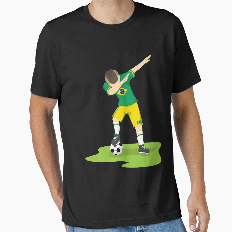 Dabbing Brazilian Soccer| soccer player gift | soccer coach gift | team soccer gifts | soccer gifts for him | soccer shirts | soccer gift ideas | futbol | soccer shirts for her by Kreature Look