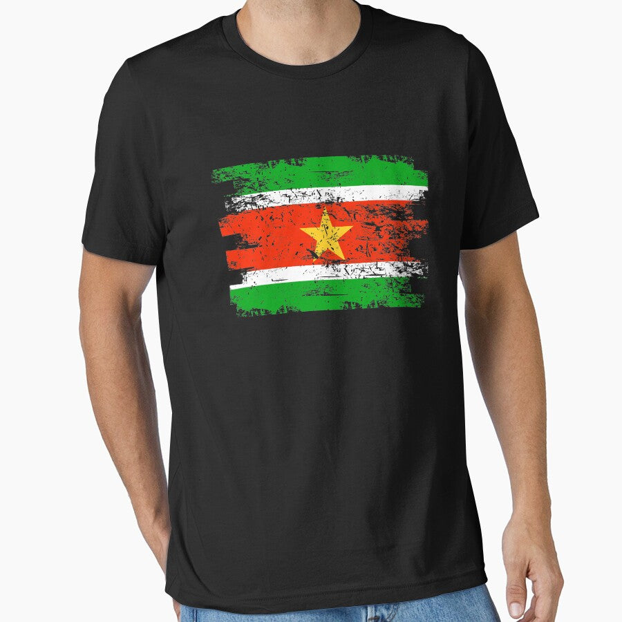 Suriname Flag Gift Country Patriotic Travel Shirt Americas Light by threadsmonkey