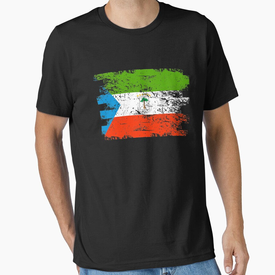 Equatorial Guinea Shirt Gift Country Flag Patriotic Travel Africa Light by threadsmonkey