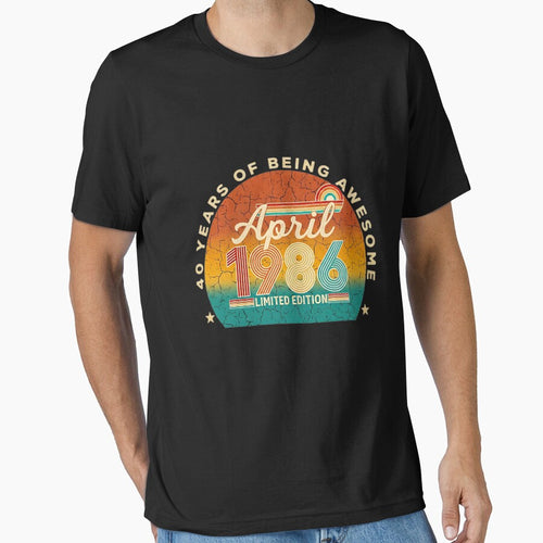 1986 Retro Birthday Sweatshirt – Vintage 40th Birthday Gift – Unisex T-Shirt for Men & Women – Classic 90s Style Party Anniversary Outfit by good-waves
