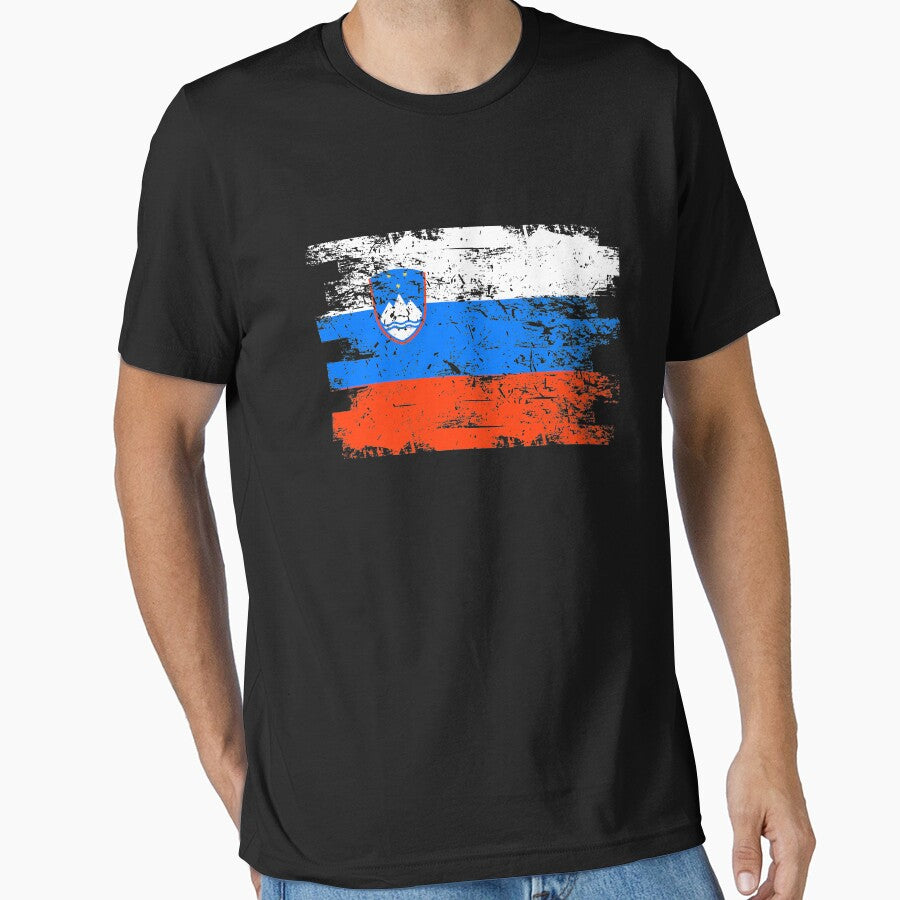Slovenia Gift Country Flag Patriotic Travel Shirt Europe Light by threadsmonkey