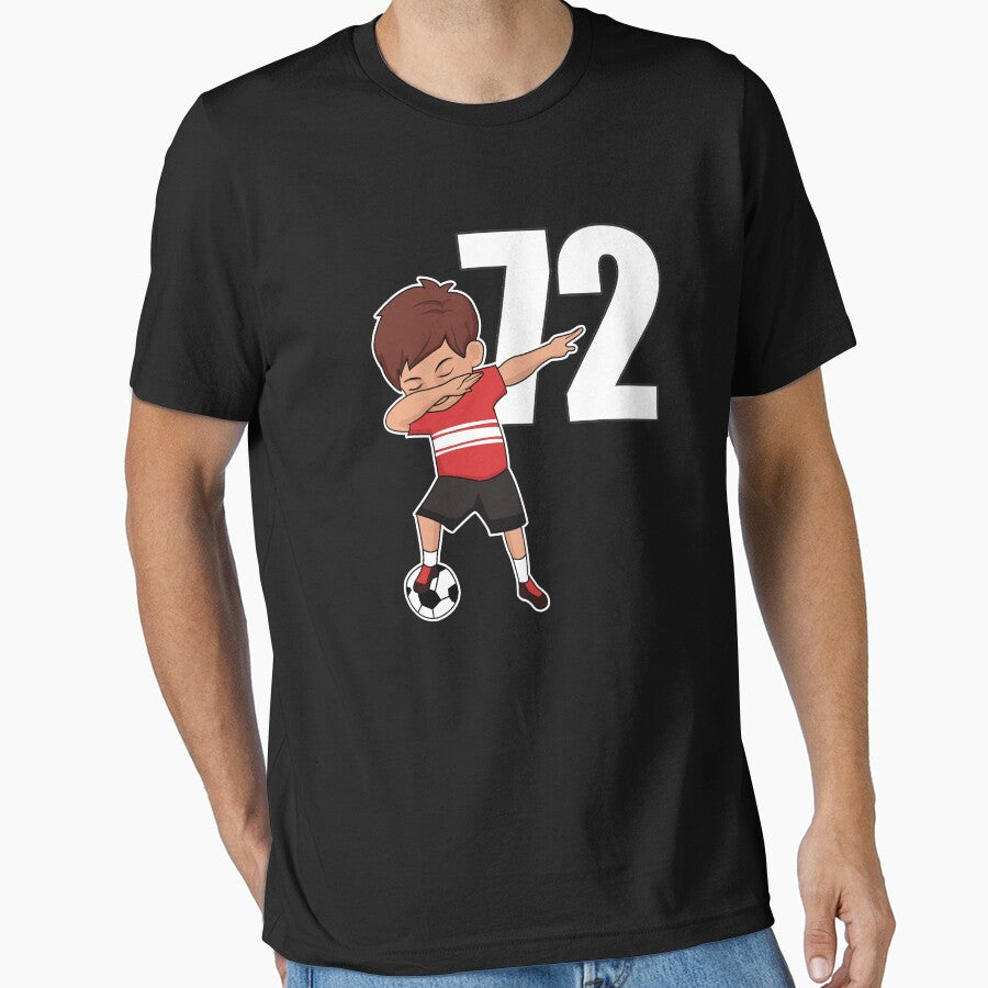 Awesome Soccer Player Number 72 Soccer Athlete Athletic Sports Team by VollLaser