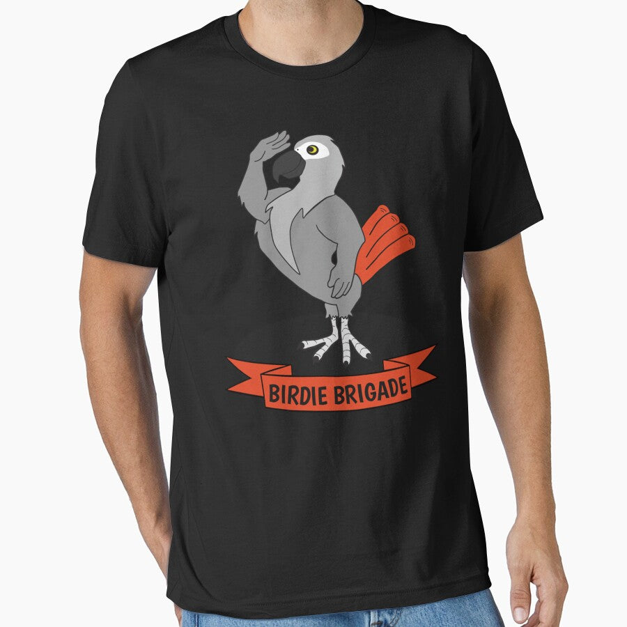 Birdie Brigade African Grey Parrot Long Sleeve by llanetdctrib