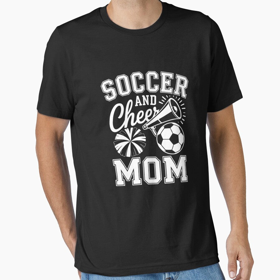 Soccer And Cheer Mom Cheerleading And Soccer Mom by lilLilaBatArt