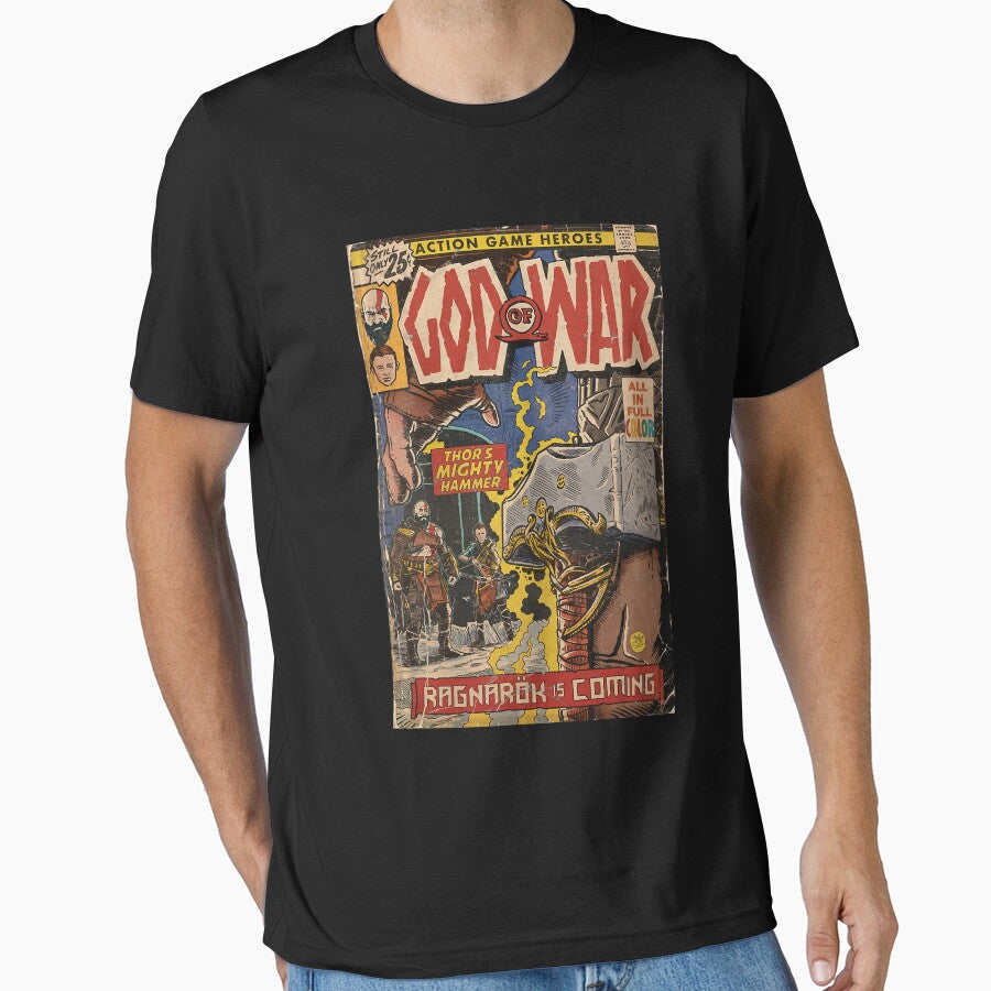 God of War Ragnarök Comic book cover Fan Art Classic by keeleighbumpus
