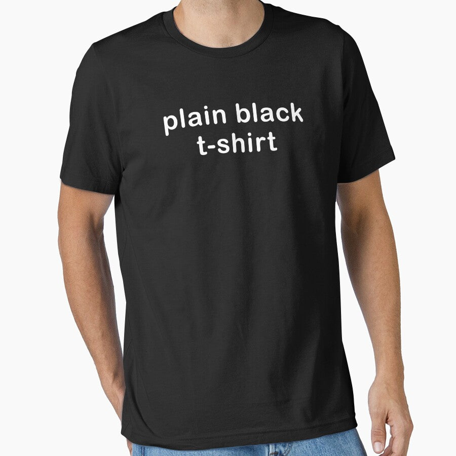 Plain Black T-Shirt - Basic T-Shirt by shopyou1