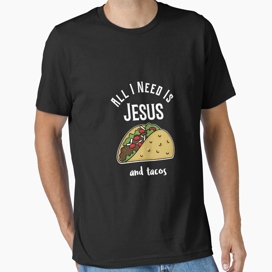 Funny Tacos Jesus Christian Long Sleeve T-Shirt by beckergree