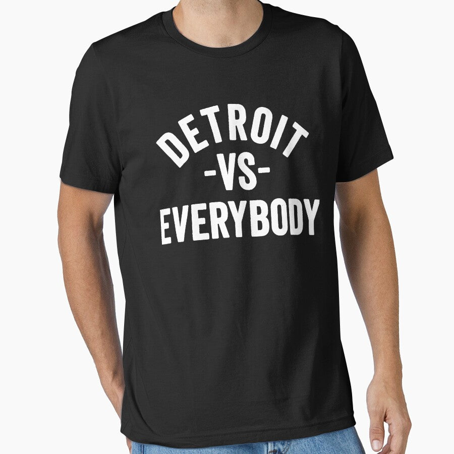 Vintage retro Detroit vs Everybody  Essential by Dwigdwell