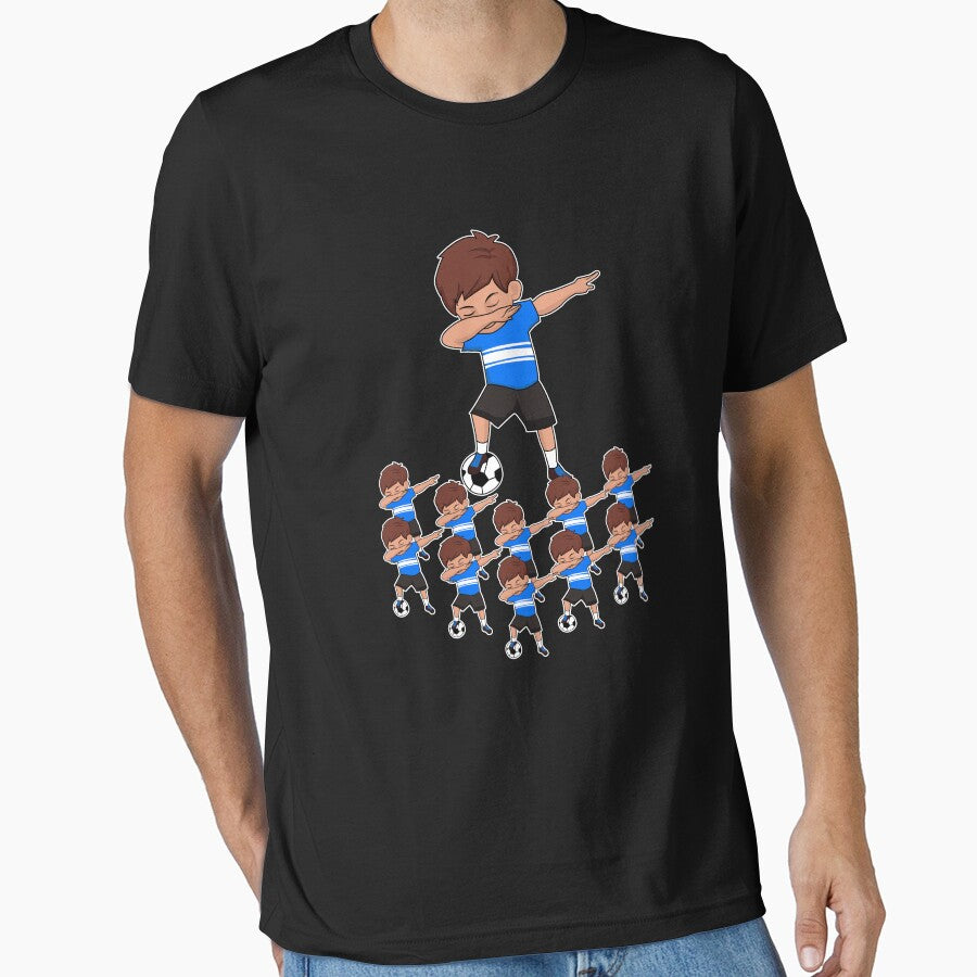 Awesome Soccer Player Blue Soccer Sports Team Athletic Soccer Athlete Coach by VollLaser