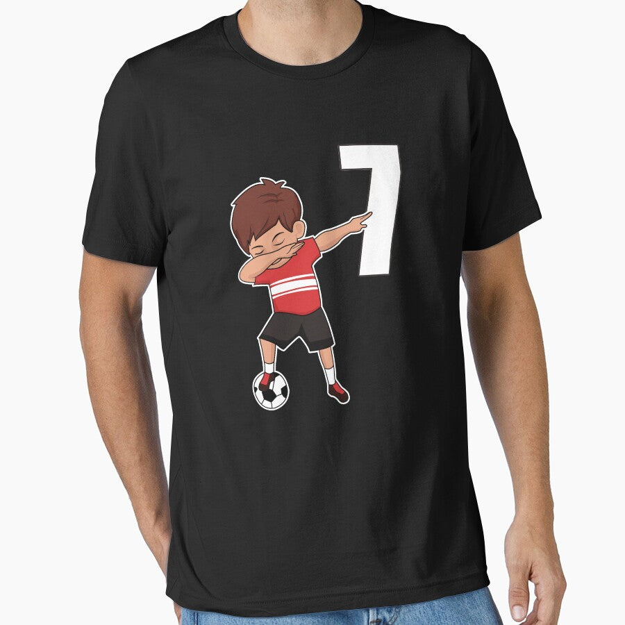 Awesome Soccer Player Number 7 Soccer Athlete Athletic Sports Team by VollLaser