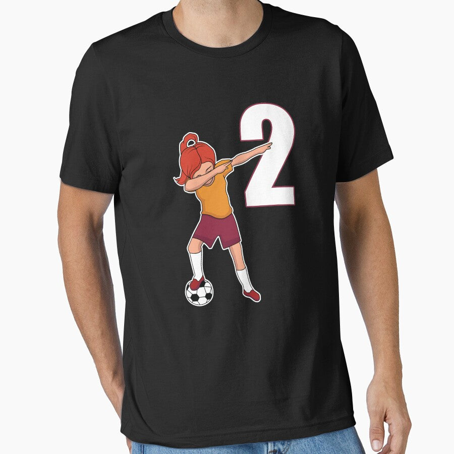 Awesome Soccer Player Girl Number 2 Soccer Athlete Women Athletic Sports Team by VollLaser