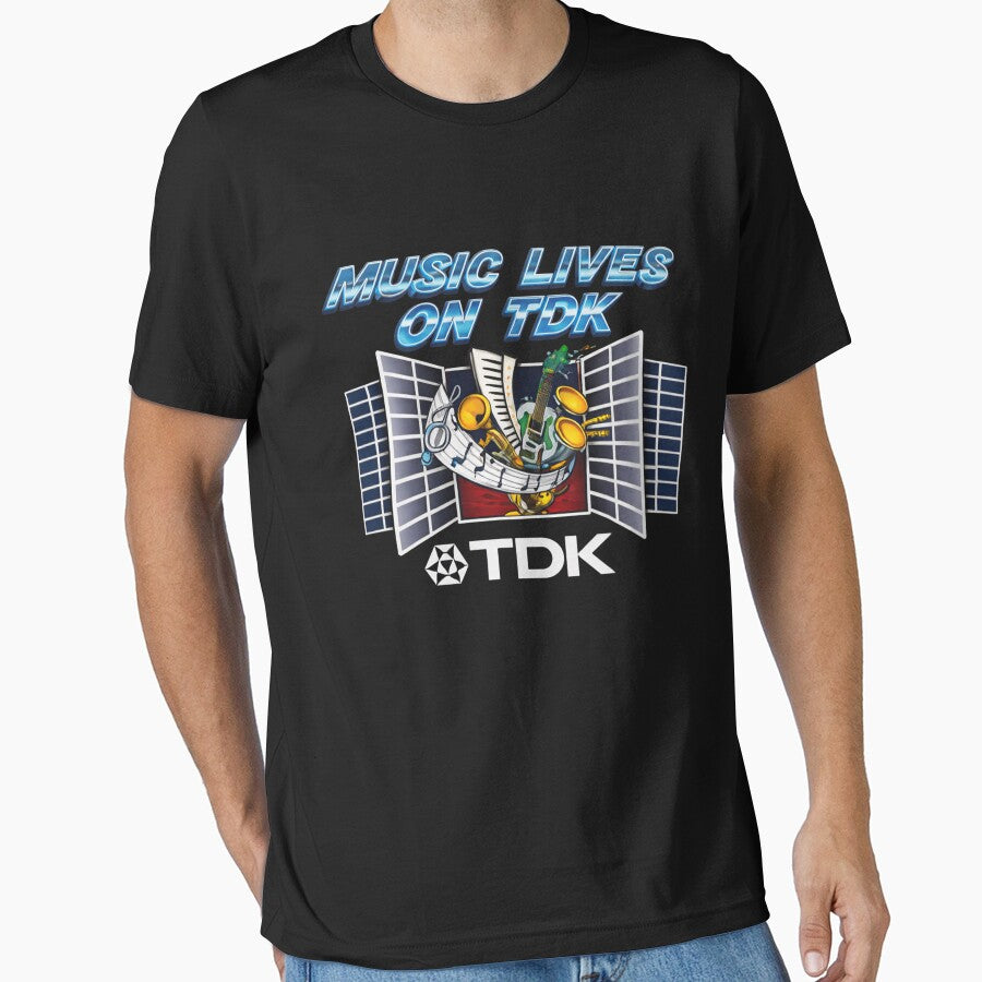 Music Lives On Retro Boombox TDK Cassette Tape Deck by Cameliarty