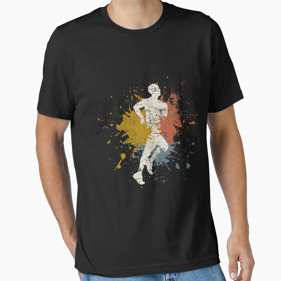 Running Marathon Runners Vintage Long Sleeve T-Shirt by monica45je