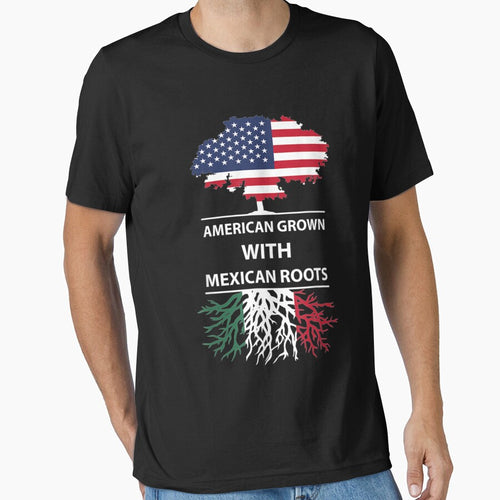 American Mexican Grown With Roots Tree Flag Long Sleeve . by boryczmahlie