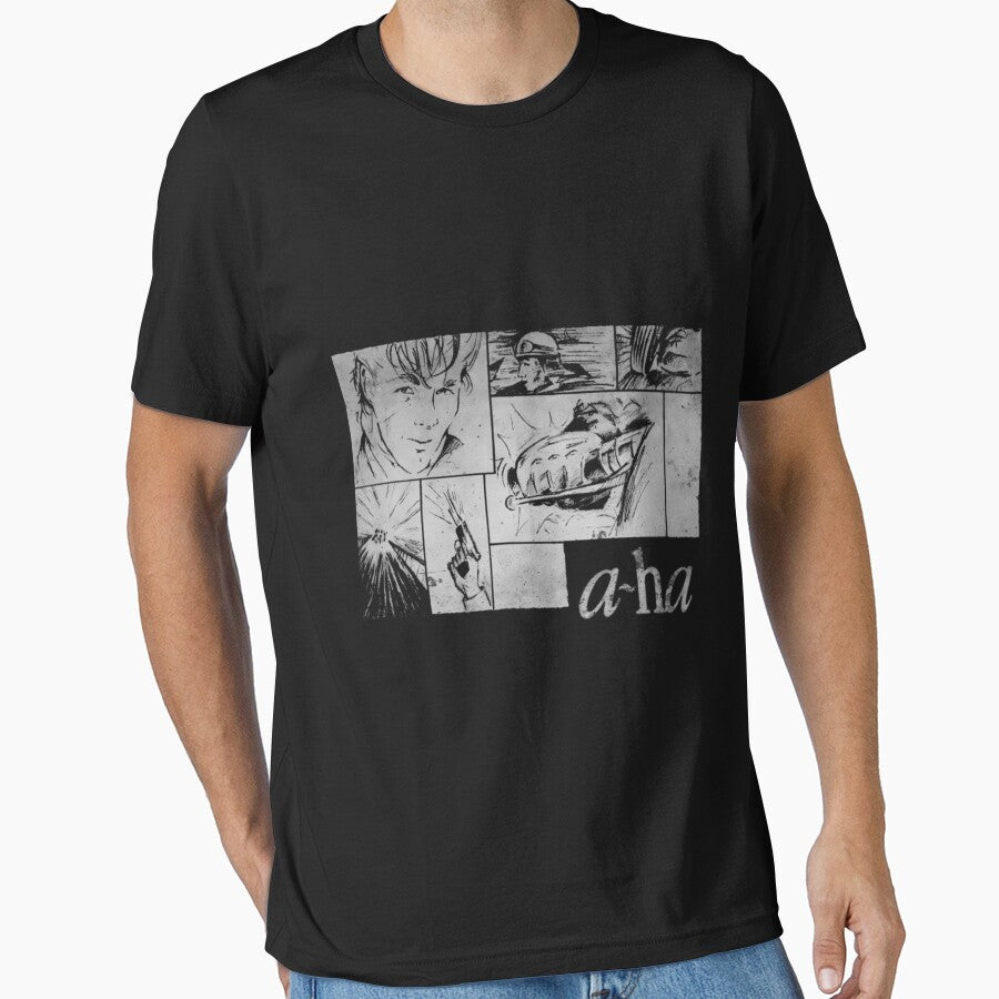 A-Ha Band 80S Retro Distressed Vintage Classic Tshirt Design Classic by SusanneMartinez