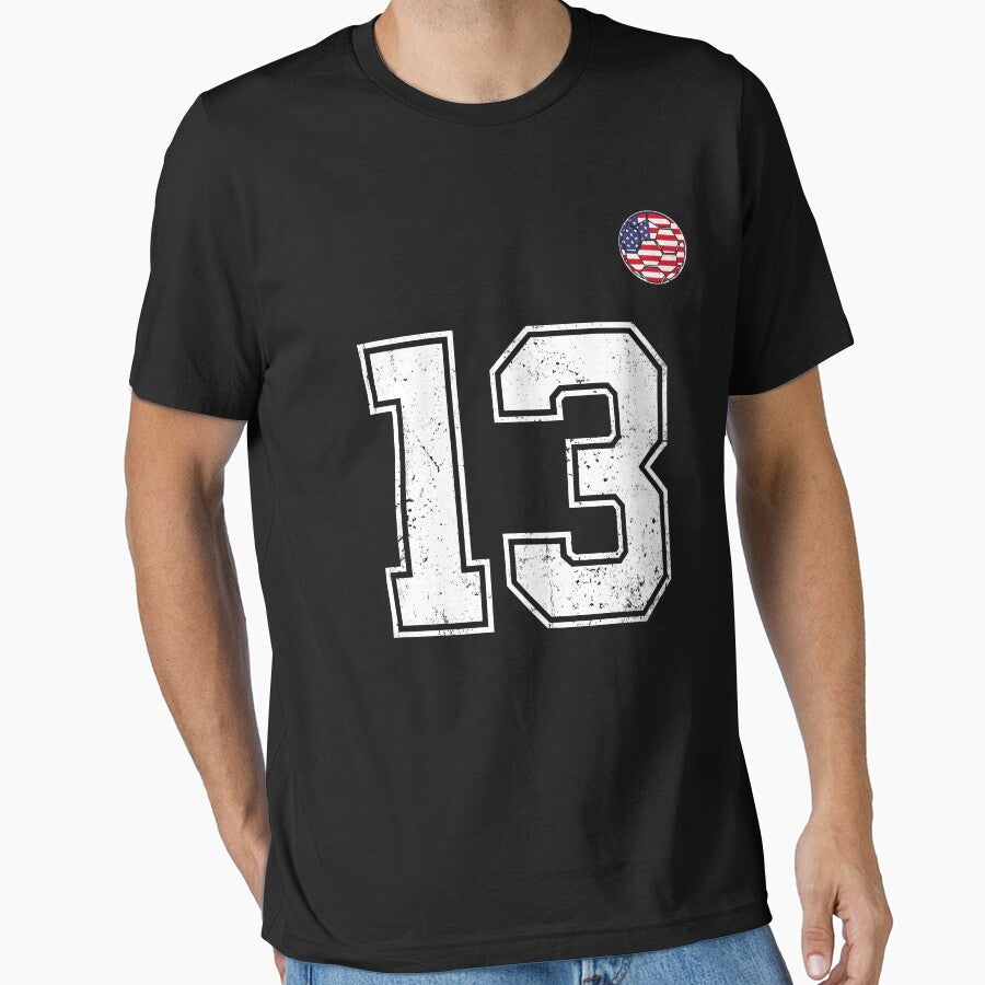 Soccer player Jersey number 13 Usa Fans by RoyesButler