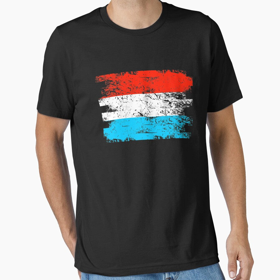 Luxembourg Gift Country Flag Patriotic Travel Shirt Europe Light by threadsmonkey