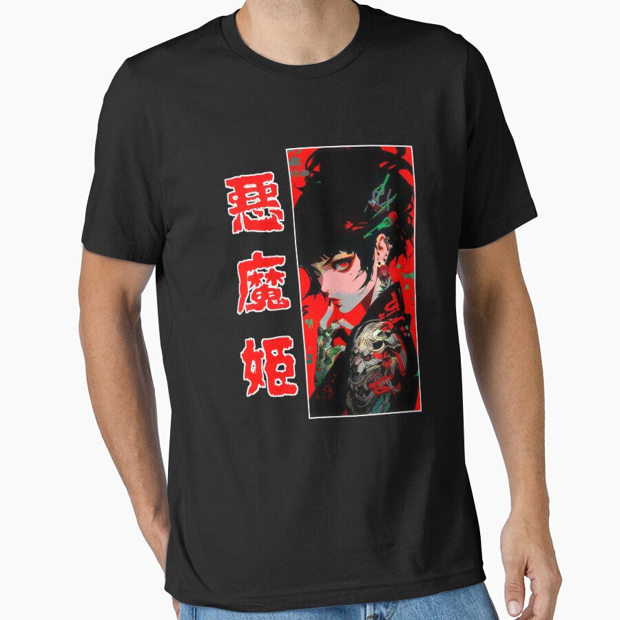 Japanese Anime Streetwear Cyberpunk Vaporwave Yakuza Manga Girl #198 by mika-gallery