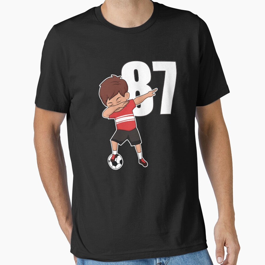Awesome Soccer Player Number 87 Soccer Athlete Athletic Sports Team by VollLaser