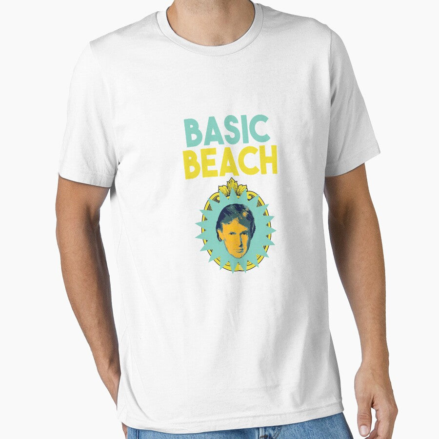 Funny Trump Basic Beach by TeagoShirts