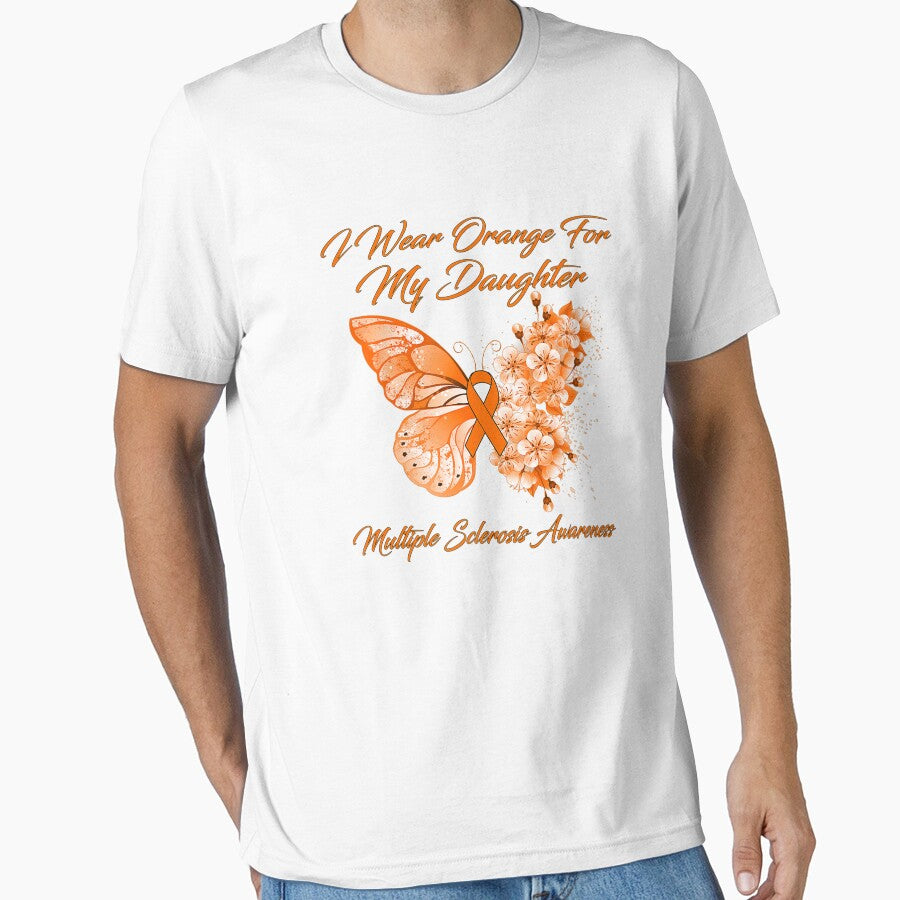 I Wear Orange For My Daughter Multiple Sclerosis Awareness Premium, Design, Soft Women 2 by JaylinStore
