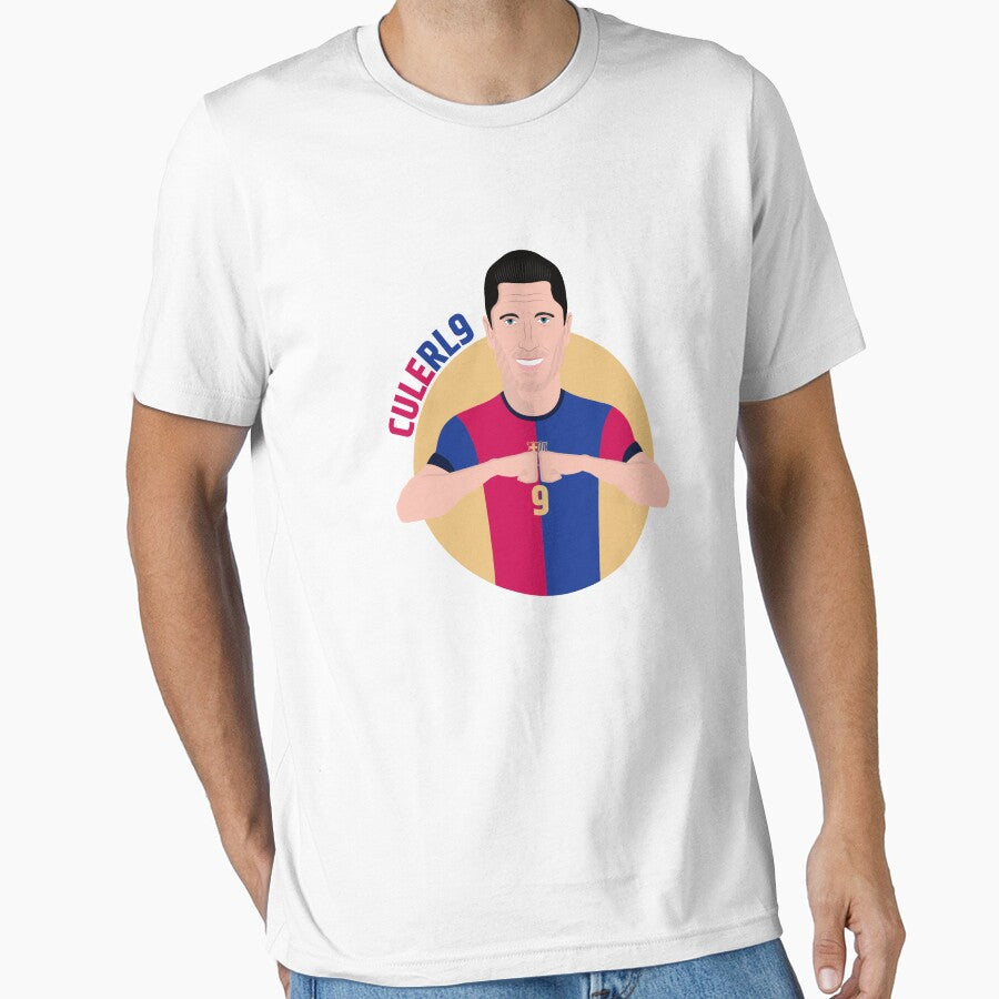 Football celebration RL9 Barca cules Lewandowski by vectorlove