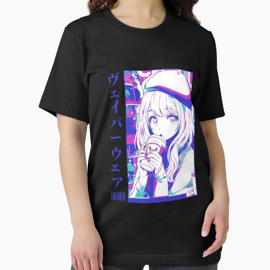 Aesthetic Vaporwave Anime Manga Girl Japanese Streetwear #275 by mika-gallery