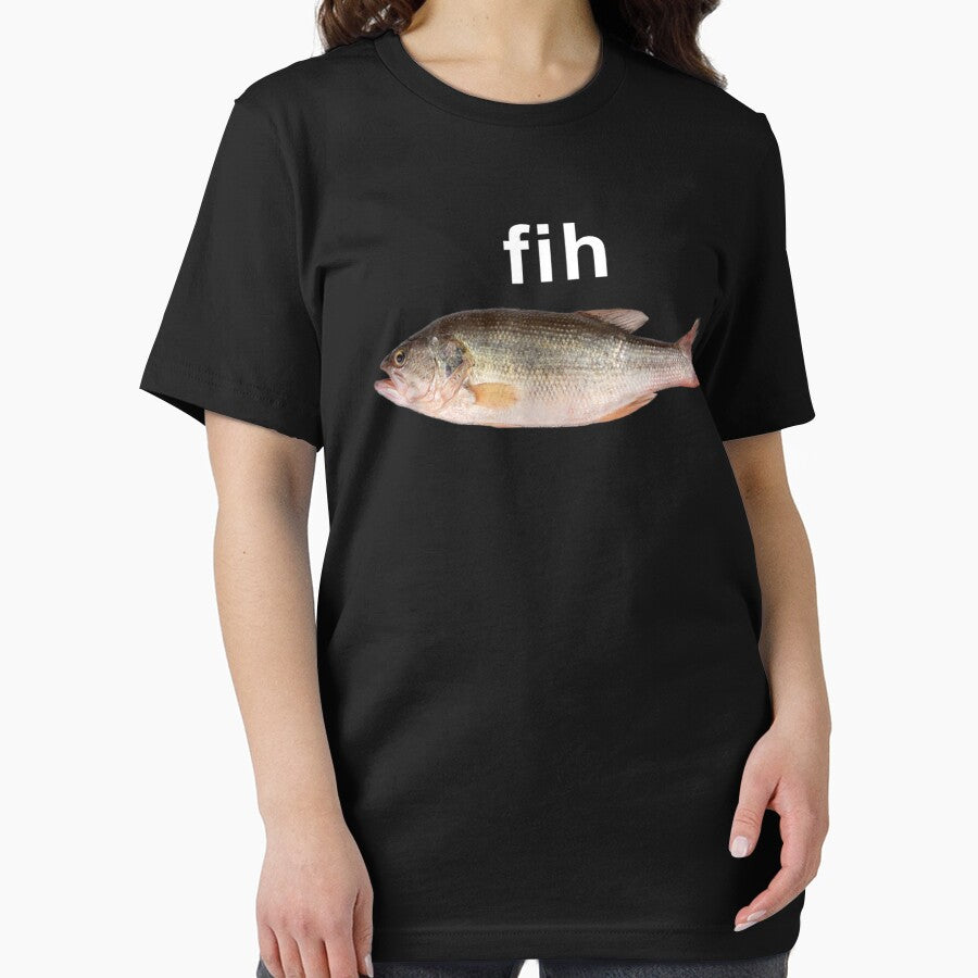 "Fih" Misspelled Fish Meme T-Shirt – Funny Simple Internet Humor by StickChic