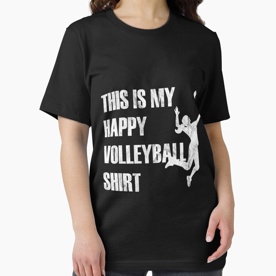 Volleyball Happy Volleyball Shirt Premium Scoop T-Shirt by dianemiriami6