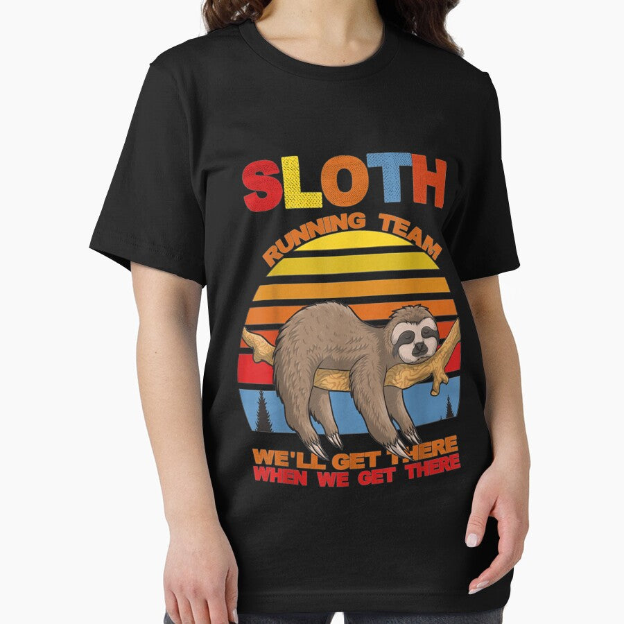 Sloth Running Team Gifts Store Long Sleeve T-Shirt by ConfitofBrassB