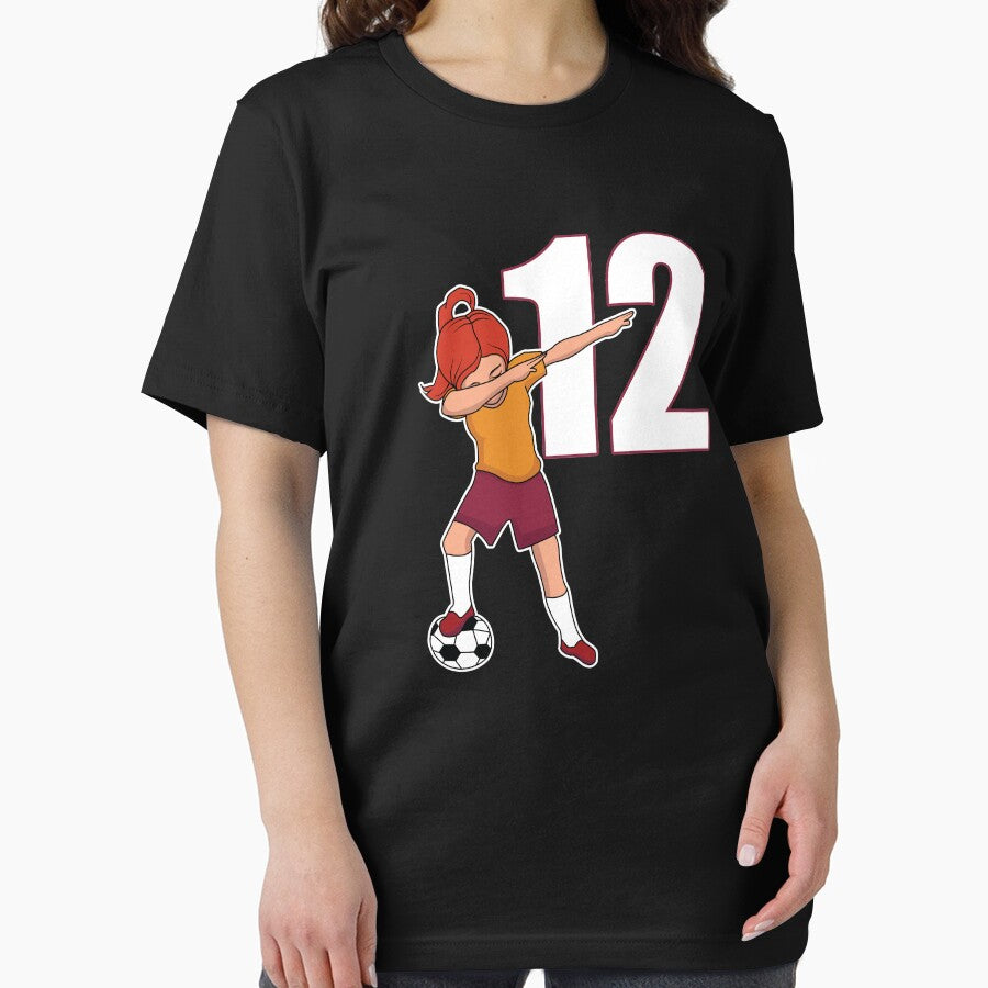Awesome Soccer Player Number 12 Soccer Athlete Athletic Sports Team by VollLaser