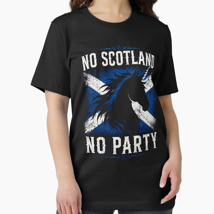 No Scotland No Party Shirt, Football 2026 Soccer Fan Gift by THREE LITTLE BEANS