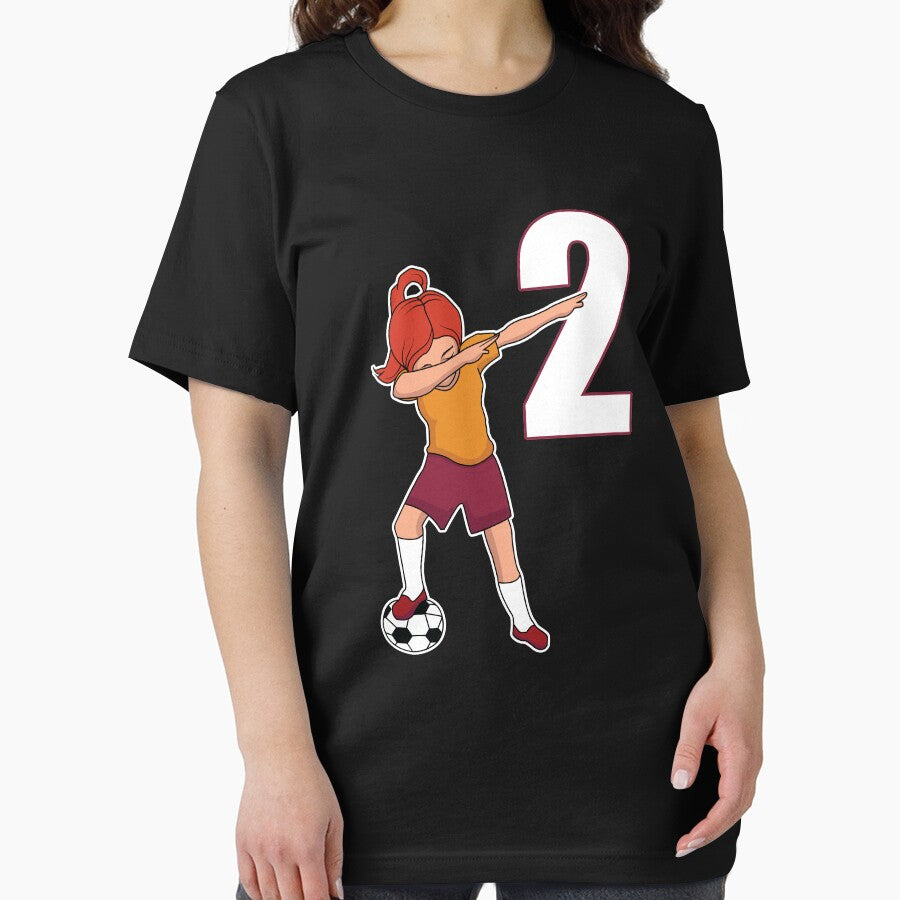 Awesome Soccer Player Girl Number 2 Soccer Athlete Women Athletic Sports Team by VollLaser