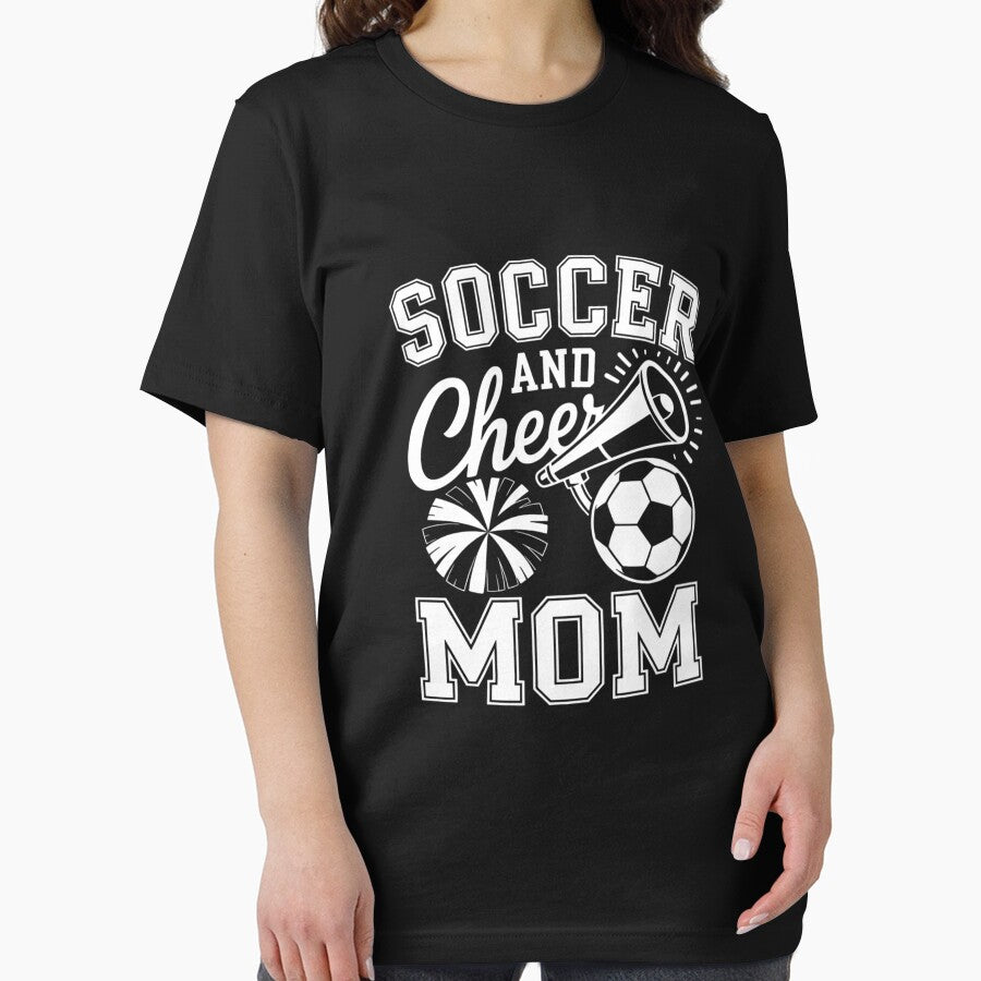 Soccer And Cheer Mom Cheerleading And Soccer Mom by lilLilaBatArt