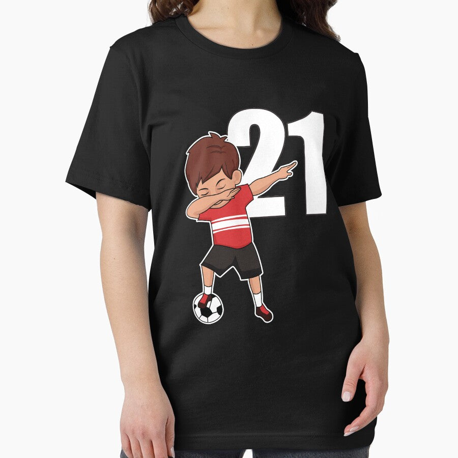 Awesome Soccer Player Number 21 Soccer Athlete Athletic Sports Team by VollLaser