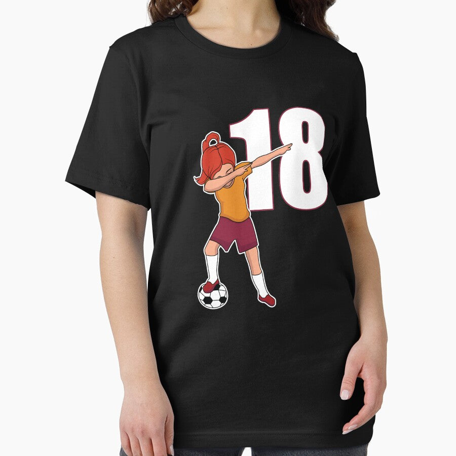 Awesome Soccer Player Number 18 Soccer Athlete Athletic Sports Team by VollLaser