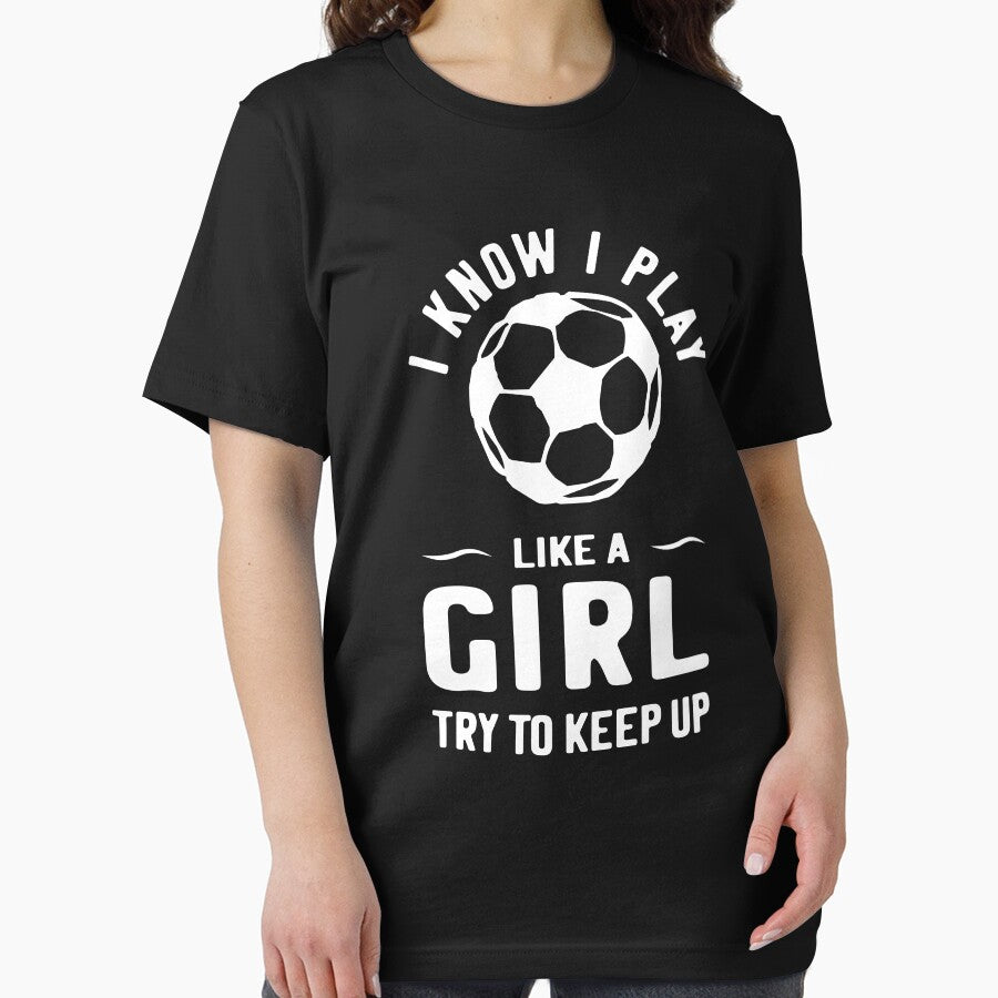 Soccer Shirt - Girls Soccer Gift- Play Like a Girl by cidolopez