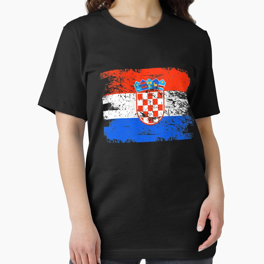 Croatia Gift Country Flag Patriotic Travel Shirt Europe Light by threadsmonkey